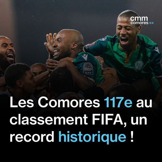 image Classement FIFA Les Comores à la 117e place