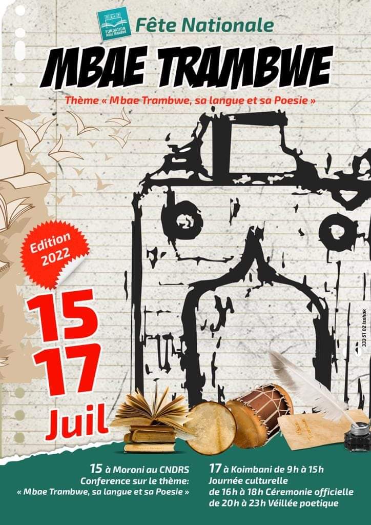 image 22e édition de la journée Mbae Trambwe : « Mbae Trambwe, sa langue et sa poésie »