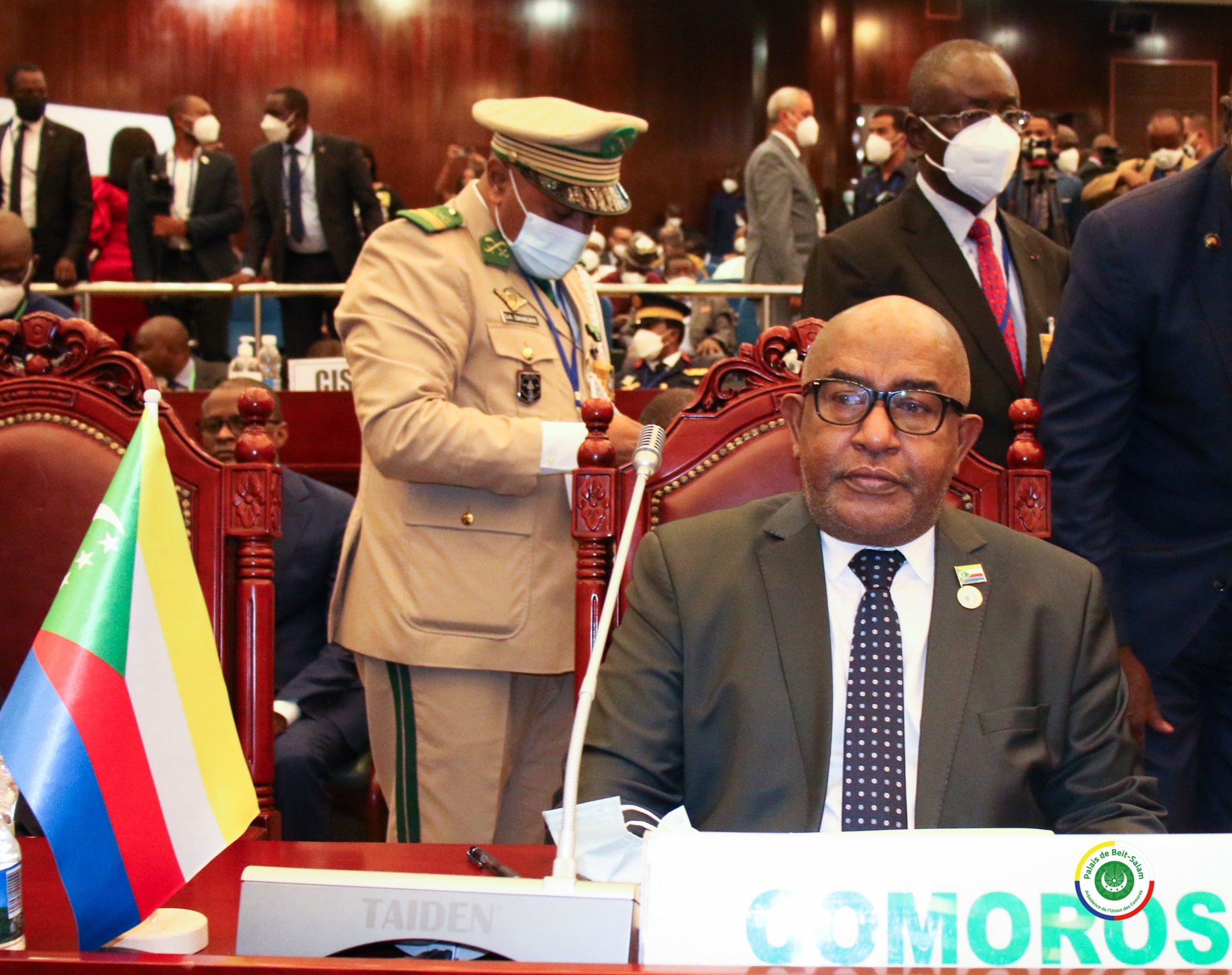 image Sommet UA - Malabo  Le président Azali au sommet de l’UA sur l’humanitaire