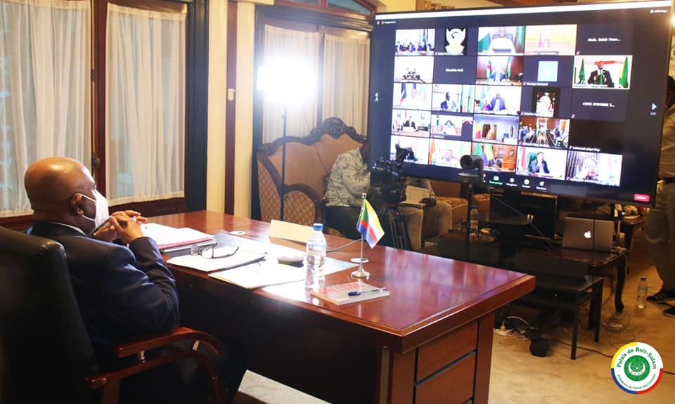 image 34e somment de l’Union Africaine:  Le président Azali plaide pour un vaccin massif pour le continent