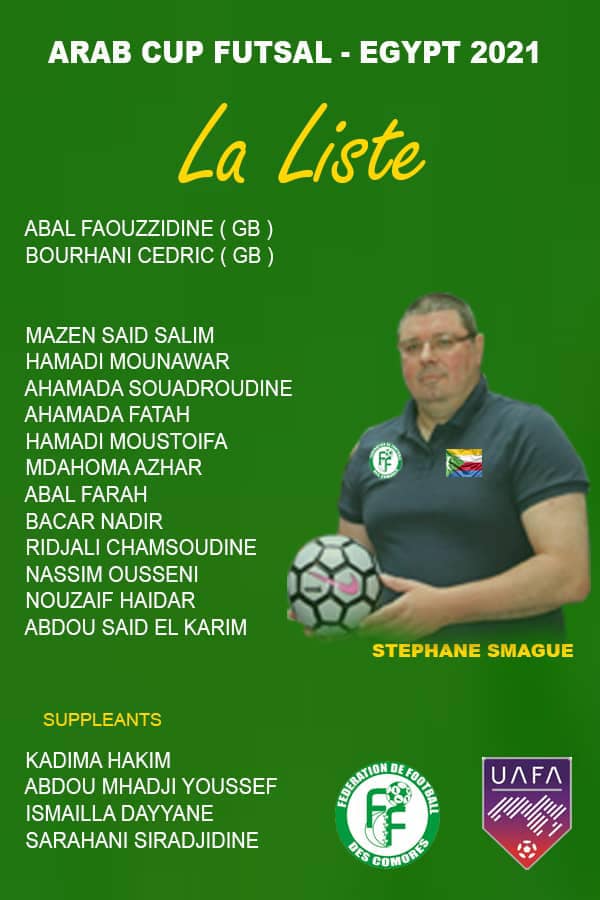 image Futsal : Arab Cup en Egypte Suspense dissipée, liste des Coelacanthes attendus au Caire devoilée