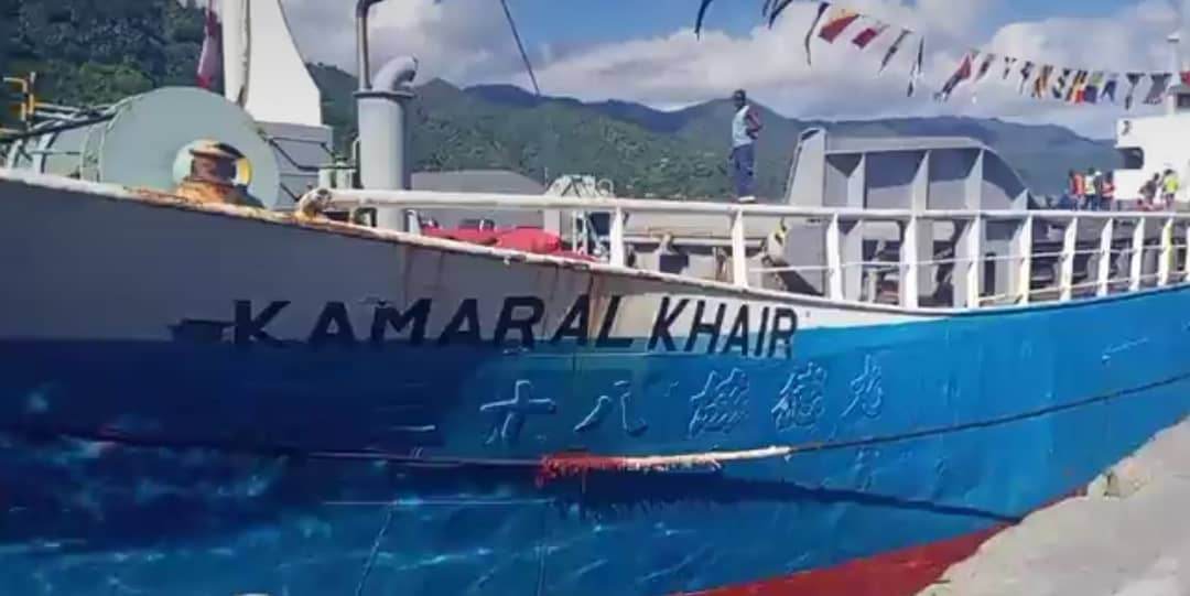image Un navire comorien de 750 tonnes vient de jeter l'ancre à Mutsamudu