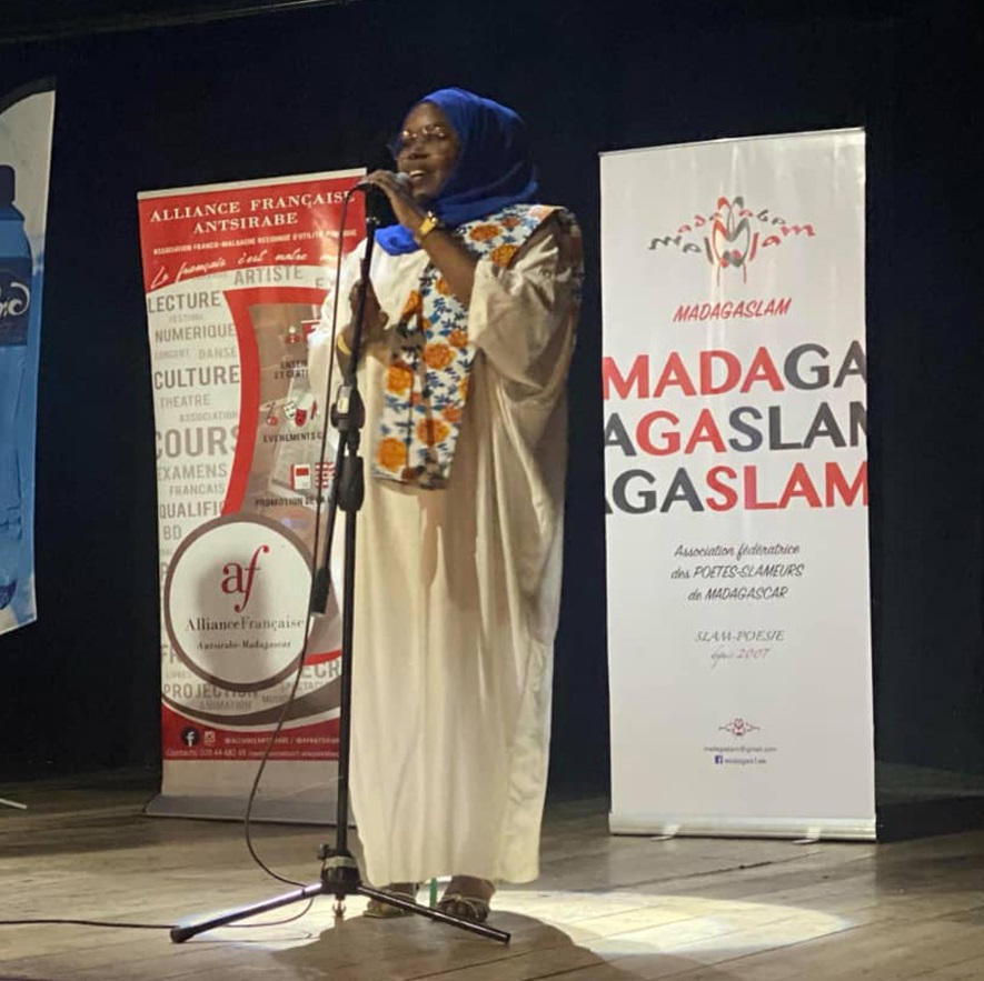 Bacar Nawiya à la 15e édition du festival Slam à Madagascar