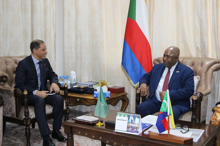 image Comores-Maroc : Azali reçoit l'ambassadeur du Royaume du Maroc