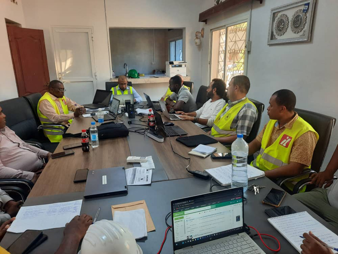 image Projet de construction du port de Bangoma « Le chantier n’accuse aucun retard »