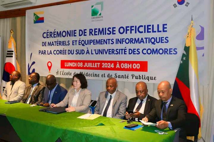 image Université des Comores:  La Corée du Sud assiste l’université en matériel informatique