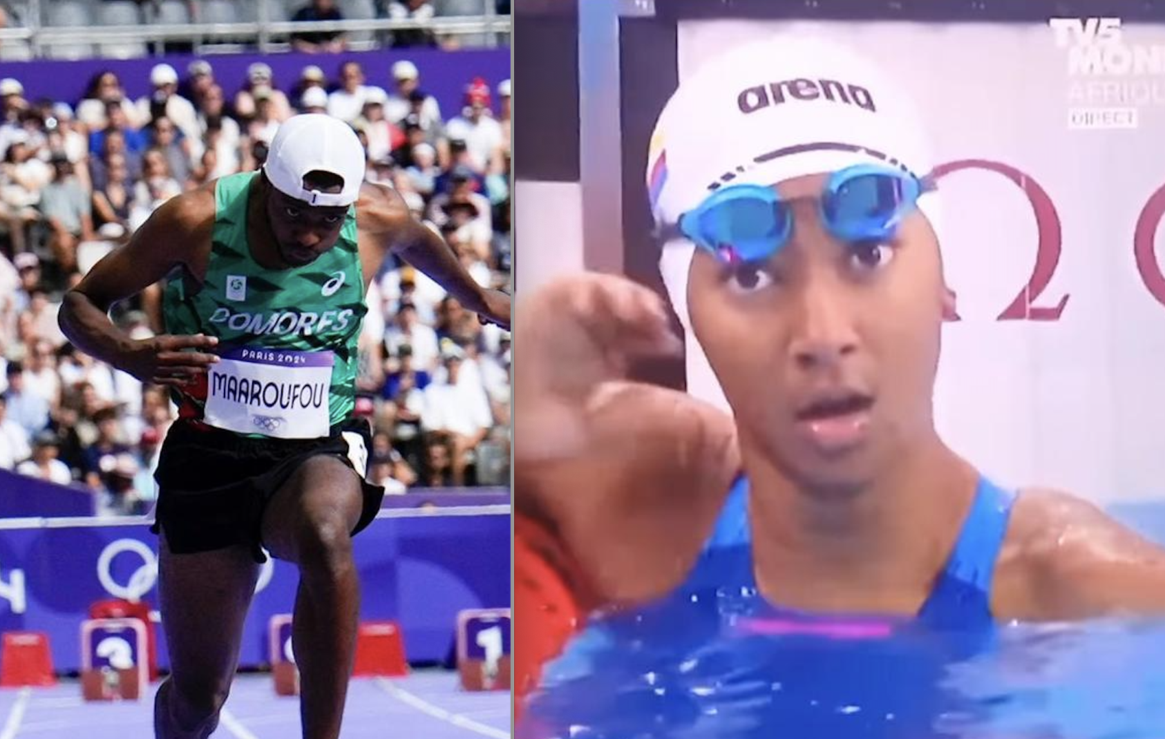 image JO. Natation et Athlétisme: Hachim Maaroufou et Maesha Saadi éliminé malgré l’exploit