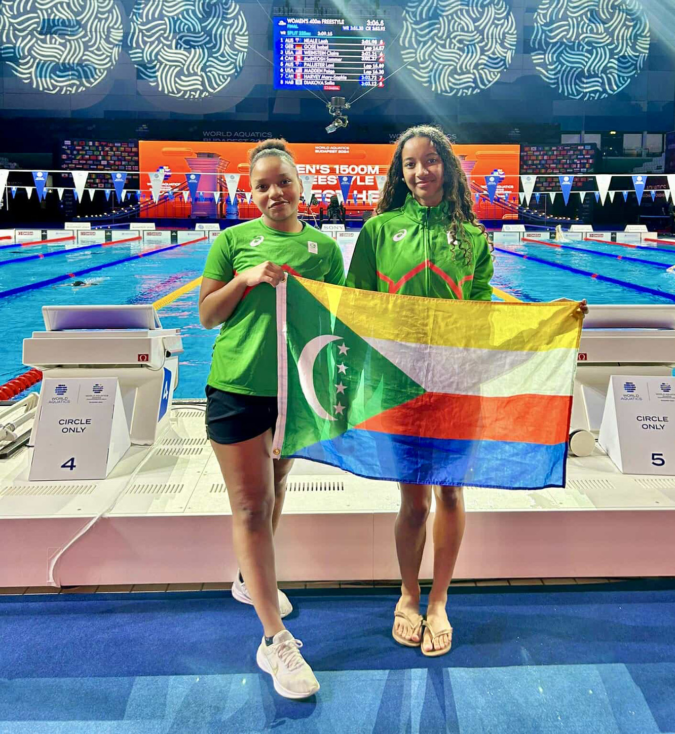 image Championnat de Natation à Budapest : Deux jeunes nageuses pour représenter les Comores
