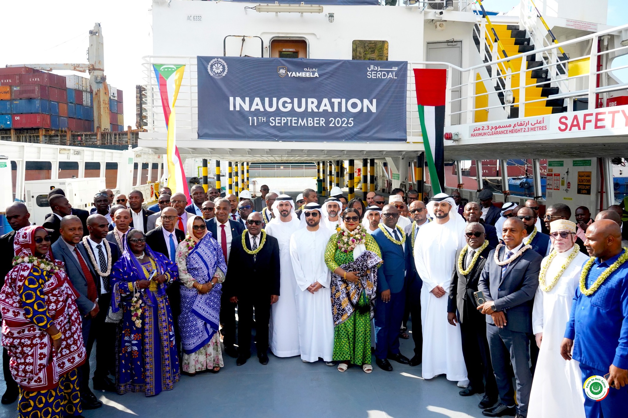 image Transport maritime :   Le navire YAMEELA inauguré à Mutsamudu
