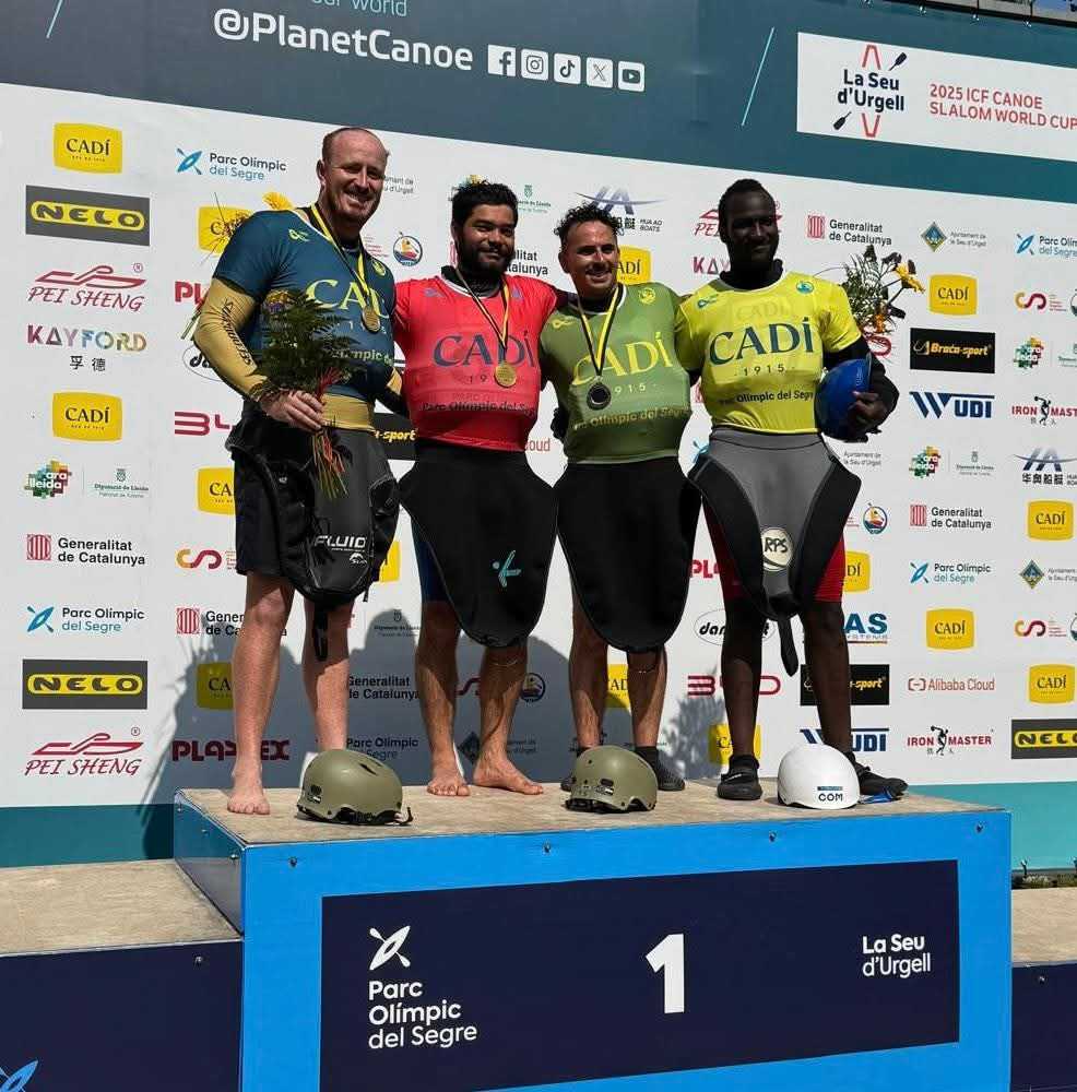 image Canoé Kayak Andy Barat, médaillé lors en Kayak-Cross