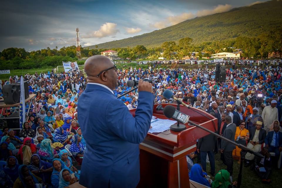 image Elections anticipées  / Azali ouvre en grande pompe sa campagne à Mitsoudjé