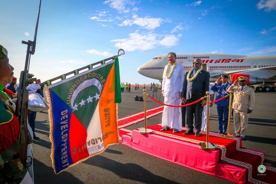 Coopération entre New Delhi et  Moroni / Le  vice-président de l’Inde en visite officielle à Moroni