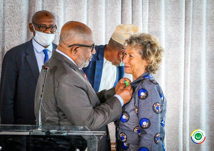 image Jacqueline Bassa Mazzoni élevée au rang de chevalier de l’ordre du croissant vert
