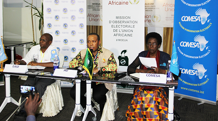 image Processus électoral / Les observateurs internationaux (UA, COMESA et EASF) déplorent des élections dans un climat de tensions