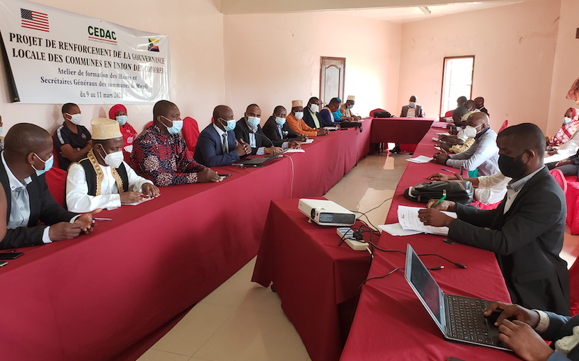image Décentralisation : Les maires de Mohéli et leurs secrétaires généraux en formation