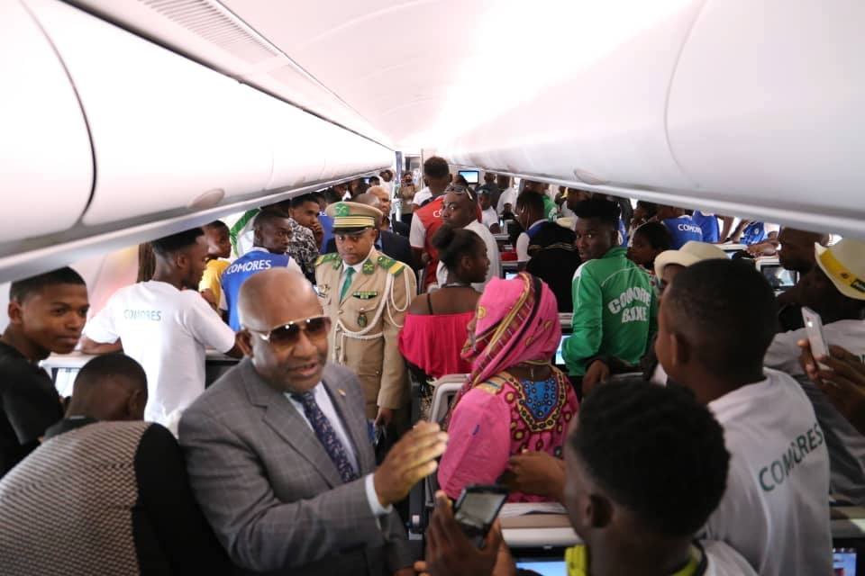 Jeux des îles de l’Océan Indien 2019 / Le président Azali accompagne les athlètes à Maurice