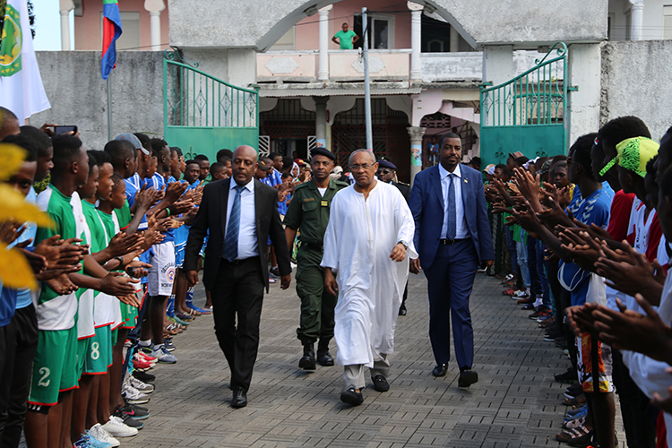 image Visite du président de la Confédération Africaine de Football  / Une fédération, une équipe pluridisciplinaire