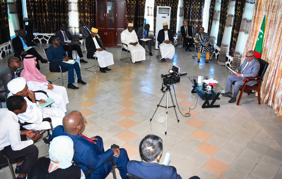 image Azali mobilise le corps diplomatique